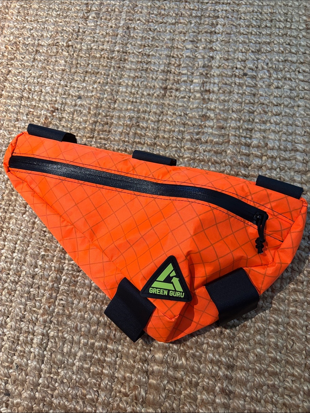 Men’s Orange Green Guru - High-Visibility Bike Bag